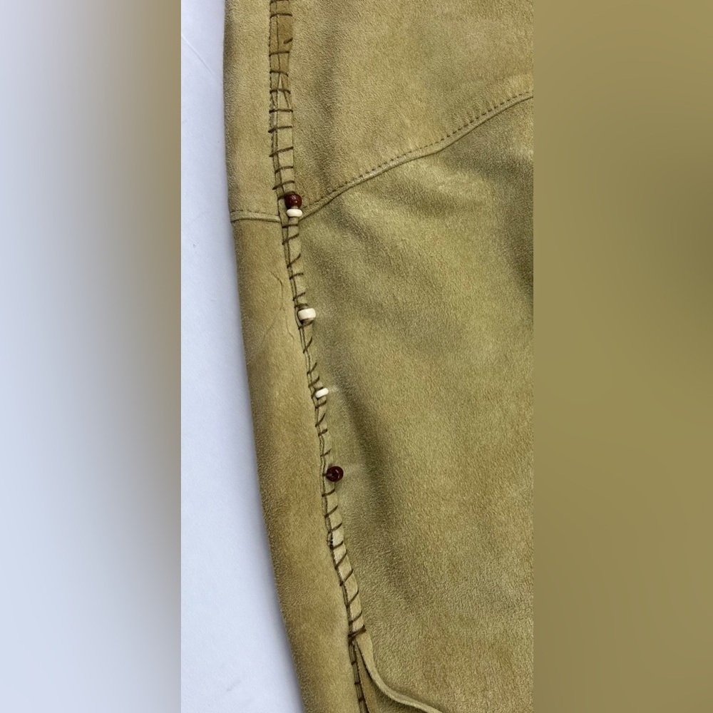 Nigel Preston & Knight Suede Skirt with Fringe & Beads - Picture 7 of 12